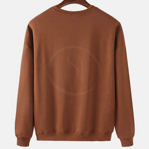 Derniers sweats-shirts décontractés pour hommes Motifs imprimés solides sur tissu d'hiver Plus Size Teint uni avec du polyester et du coton - Product Image 2