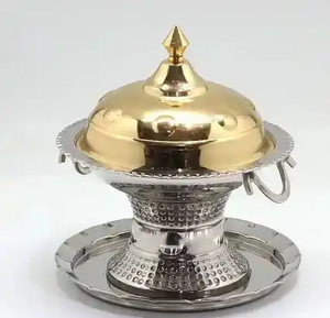 Bol de rangement pour chocolat de qualité élégante, couleur argent et or, pour Noël, design attrayant, service de nourriture, bol à dattes - Product Image 3