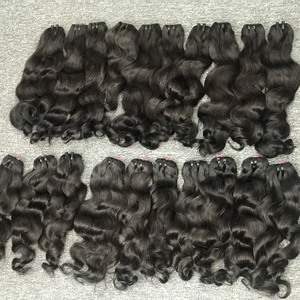 Tissage humain vierge Remy de haute qualité du fabricant vietnamien OEM Machine Double trame toutes couleurs Textures ondulées Hot Trend Bundle - Product Image 2