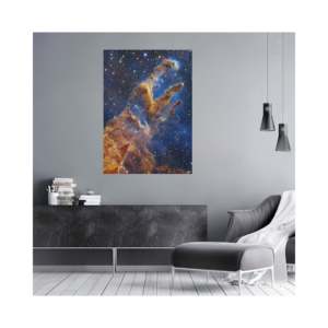 James Webb XXL <b>Poster</b> 100x140 cm Framed Art Deco 'Pillars of Creation' Modern Paper Wall Hanging for Office Decorative Use - Product Image 2