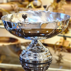 ชามตกแต่งโลหะสแตนเลสคุณภาพพรีเมียม ดีไซน์รูปทรงดอกไม้ขัดเงาอย่างสวยงาม จำหน่ายเป็นชุด - Product Image 5