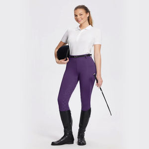 Pantalones de equitación de moda, cintura alta, con agarre completo, cómodos, para montar a caballo, para mujeres y niñas - Product Image 2