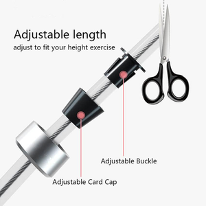 Cuerda de saltar de alta calidad QST para Fitness, cuerda de saltar pesada ajustable, rodamiento de bolas sin enredos, cuerdas de salto de velocidad de entrenamiento rápido - Product Image 5