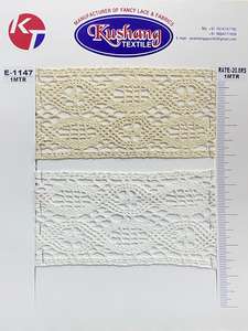 Plusieurs couleurs disponibles, haute ténacité, 100% coton, ruban à volants imprimé feuille d'or, largeur 7 mm, ruban à volants pour bébé, pastel - Product Image 4