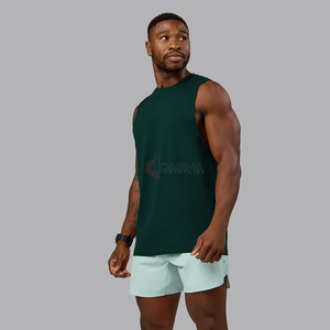 เสื้อกล้ามกีฬาแขนกุดแห้งเร็วสำหรับผู้ชายเสื้อออกกำลังกายฟิตเนสวิ่งออกกำลังกายฟิตเนส - Product Image 3