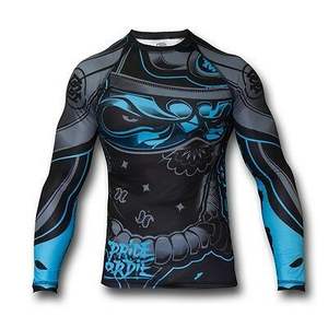 Ventes en gros de rashguards sublimés, coupe ajustée, résistants à la décoloration, faible MOQ pour les équipes et les salles de sport - Product Image 6
