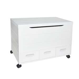 Cassettiera WELL HOME bianca a 3 cassetti 70.5x40x55.5cm - Product Image 1