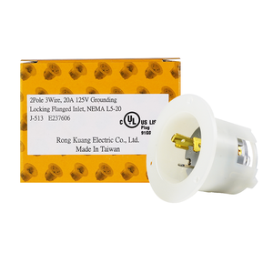 Produit de Taiwan NEMA L5-20 20A 125V 50-60HZ Entrée à bride sûre parfaite pour fournir de l'électricité aux kiosques extérieurs - Product Image 6