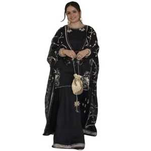 Ensemble Salwar Kameez 3 pièces pour femmes, ethnique indien pakistanais, pour les fêtes, Punjabi, couture disponible, vente en gros - Product Image 1