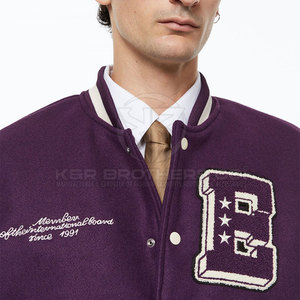 Veste universitaire pour hommes manches en cuir veste Letterman de baseball de qualité supérieure pour les sports d'hiver et la mode quotidienne - Product Image 3