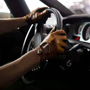 Gants en cuir imperméables pour hommes AFIFA WEARS AW-4833 2024, de haute qualité, à la mode, à doigts entiers, avec technologie tactile, décontractés - Product Image 6