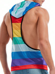 Nueva Llegada: Camisetas sin Mangas con Capucha para Hombre, para Entrenamiento, Gimnasio, Culturismo, Corte Musculoso - Product Image 3