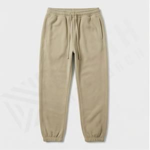 Pantalones Deportivos de Felpa para Hombre, 100% Algodón, Lavado Ácido, Corte Regular, para Gimnasio, Entrenamiento, Estilo Otoñal, Ropa Urbana Premium - Product Image 1