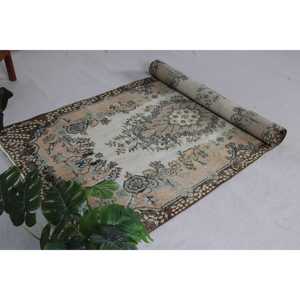 พรมขนาด 3.7x6.8 ฟุต, พรมวินเทจ, พรมโมร็อกโกสีน้ำตาล - Product Image 5