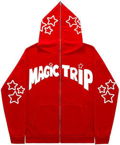 เสื้อฮู้ดผู้ชายโอเวอร์ไซส์ผ้าฝ้าย100% พิมพ์ลายได้ตามต้องการสไตล์สตรีทพิมพ์ลายพัฟ3D - Product Image 3