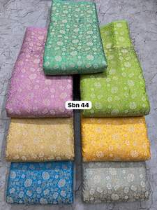 Elegant Metallic Jacquard Brocade Cotton Fabric Woven Textile for Bridal Wear Traditional Clothing Decorative Crafts - Product Image 5