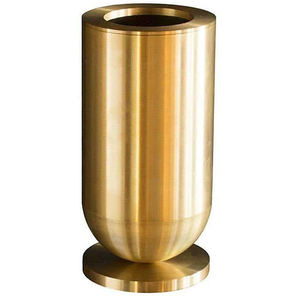 Jarrón cilíndrico antiguo dorado para decoración del hogar, jardín, suelo, decoración, maceta de flores en Color dorado, impresión personalizada - Product Image 3