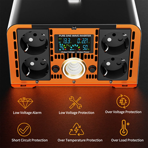 Inversor de Onda Sinusoidal Pura HOULI para Energía Solar, 12V 110V, 10000W 6000W 5000W 4000W, Convertidores 12V 24V 220V - Product Image 4