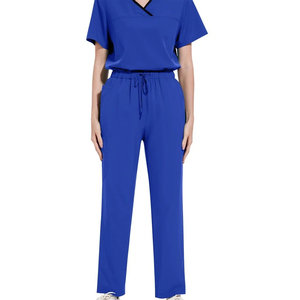 Vente en gros OEM, uniforme de travail d'infirmière médicale tissé en spandex, ensemble de blouses d'hôpital, pantalons de haute qualité pour médecins et cliniques - Product Image 2