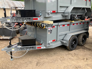 Semi-remorque à benne basculante flexible d'occasion, personnalisée en usine, 2 à 4 essieux, hydraulique, engrenage 5X10, 2 pieds, capacité de 30 à 60 tonnes, agricole 1 - Product Image 4