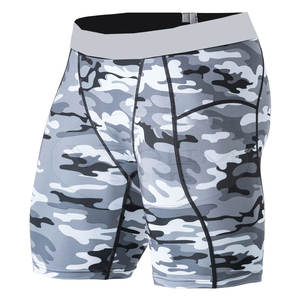 Pantalones Cortos de Compresión con Estampado de Camuflaje para Hombre, Ropa Deportiva Transpirable y Elástica para Gimnasio, Running y Entrenamiento - Product Image 1