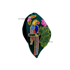 Beaded Turban Style Hand Embroidered Fashion <b>Headbands</b> <b>for</b> <b>Women</b> Party & Gift Hair Accessories by Delhi Manufacturer Christmas - Product Image 5