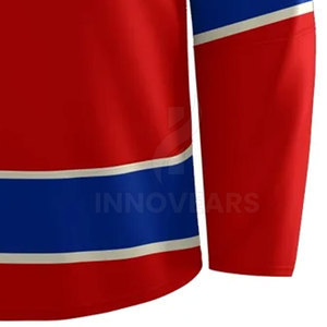Custom Made INNOVEARS Professional Ice Hockey Jersey with Name and Number Printing Sublimated 100% Polyester Men's Team Name OEM - Product Image 5