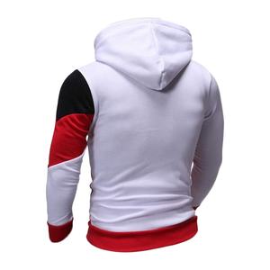 Sudadera Lisa personalizada de alta calidad para hombre, ropa deportiva con capucha, color blanco, OEM - Product Image 2