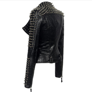 Ropa de Calle de Moda para Mujer, Ropa de Cuero, Chaqueta de Mujer, Chaquetas de Talla Grande, Ropa de Mujer - Product Image 3