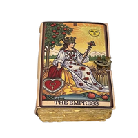 Grimoire personnalisée imprimée de 400 pages en cuir animal Empress, livre de sorts authentique fait main, journal classique de sorcellerie Shadows