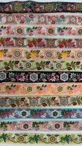 Dentelle brodée à la main de 9 mètres de motifs stylistes en 9 couleurs différentes pour robes Boho/Casual/Traditional/Ethnic Bags - Product Image 2