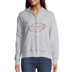 Nueva Sudadera con Capucha para Mujer, Invierno, 100% Algodón, Impermeable, con Cierre de Cremallera, Bolsillos, Logotipo Frontal, Múltiples Colores Disponibles - Product Image 5