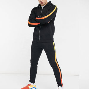 Nueva ropa deportiva de invierno ajustada para gimnasio, chándal para hombre, diseño superior, calidad superior, logotipo personalizado, Material polar - Product Image 5