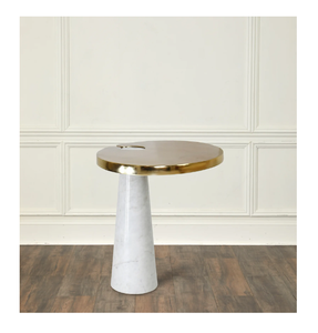 Diseño moderno Aluminio Metal Mármol Mesa de centro Nuevas decoraciones decorativas para el hogar Fabricante mayorista Exportador - Product Image 6