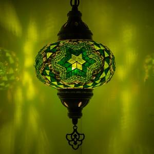 โคมไฟโมเสคทำมือจากอินเดีย ไฟ LED น้ำหนักเบา เป็นมิตรกับสิ่งแวดล้อม เหมาะสำหรับห้องนอน/สำนักงาน/ห้องนั่งเล่น ใช้ในเทศกาลอีสเตอร์/คริสต์มาส - Product Image 2