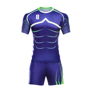 Acheter des uniformes de rugby de haute qualité Short en jersey sublimé à séchage rapide Ensemble de short en jersey de rugby pour équipe - Product Image 5