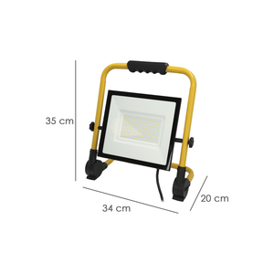 Faro LED Piatto 100 Watt / 4000 K / IP 65 / 8000 Lumen. Con Asa per il Trasporto - Product Image 2