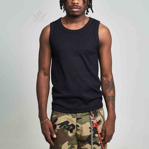 Débardeur de basketball noir personnalisé pour homme, col rond, sans manches, en maille respirante, polyester sublimé, maillot de sport athlétique - Product Image 6