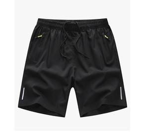 Mode hommes gymnases Fitness court Streetwear pantalon séchage rapide noir Joggers séchage rapide été Cool décontracté Shorts de plage - Product Image 1