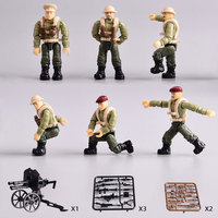 Ww2 soldats armée figurines d'action militaires Kits de modèles en plastique jouet allemand armée hommes pistolets armes équipement militaire