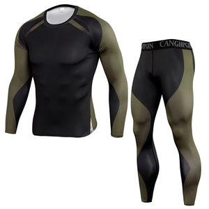 Ropa Deportiva Transpirable, Camiseta de Compresión y Leggings para Entrenamiento de Lucha, Diseño Personalizado, Uniformes de Protección contra Erupciones, Gran Venta - Product Image 2