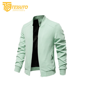 Nueva chaqueta de lona resistente para hombre, chaquetas cortavientos sólidas simples personalizadas para hombre - Product Image 4