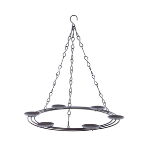 Bougeoir suspendu en fer forgé - Product Image 4