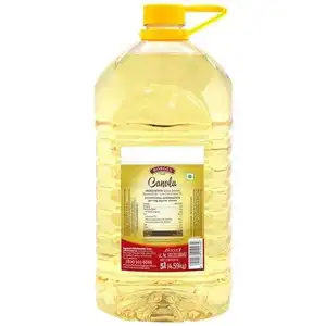 Vente en gros, bouteille en plastique 100% naturelle, huile de jojoba, huile de lin pour la cuisson, emballée dans des bouteilles de 5l