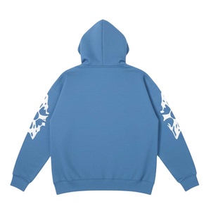 Sudadera con capucha y cremallera de invierno de peso pesado con Jersey de algodón 100% ecológico y resistente al viento para hombres y mujeres - Product Image 2