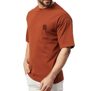 เสื้อยืดทรงหลวมสำหรับผู้ชายเสื้อยืดแบ็กกี้ผ้าคอตตอน100% พิมพ์ลายทรงหลวมดีไซน์ใหม่ - Product Image 3