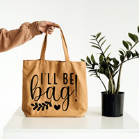Bolsa de lona con 24 citas divertidas, paquete de algodón orgánico reciclable-refranes, bolsa de mano