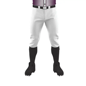 Ensemble d'uniformes de baseball et softball en polyester pour hommes, maillot et pantalon à manches courtes avec boutons, vêtements de sport d'équipe - Product Image 4