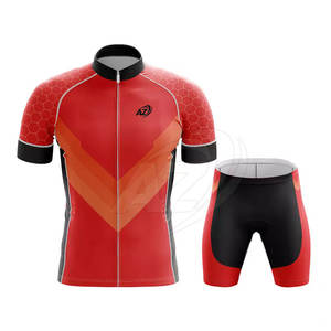 Uniforme de Ciclismo de poliéster 100% con logotipo personalizado de alta calidad para hombres conjuntos de talla grande transpirables de secado rápido último lanzamiento - Product Image 1