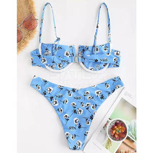 Conjunto de Bikini Fabricado en Fábrica OEM 2025 Nuevo Diseño Tejido Ecológico Logotipo Personalizado Conjunto de Bikini en Venta - Product Image 3